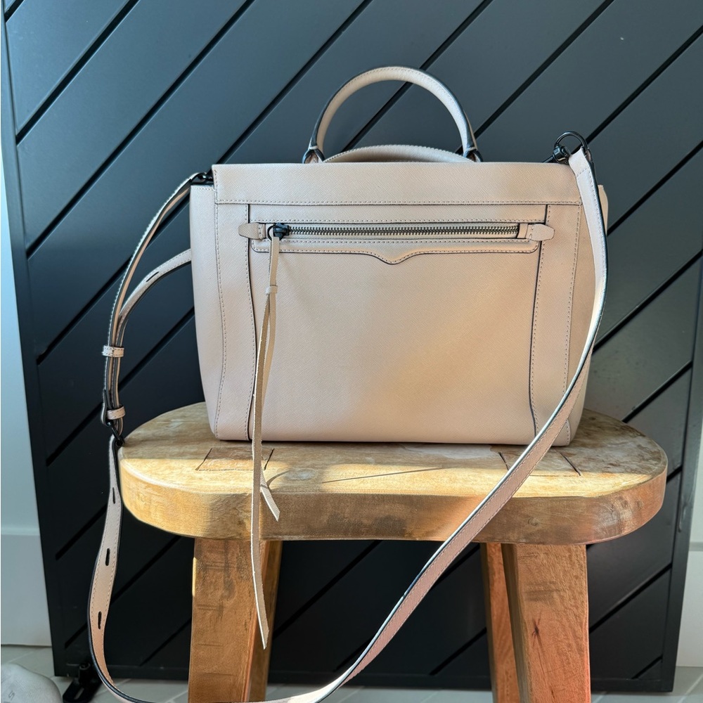 Rebecca Minkoff Cream Leather Satchel